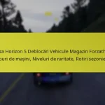 Forza Horizon 5 Deblocări Vehicule Magazin Forzathon: Tipuri de mașini, Niveluri de raritate, Rotiri sezoniere