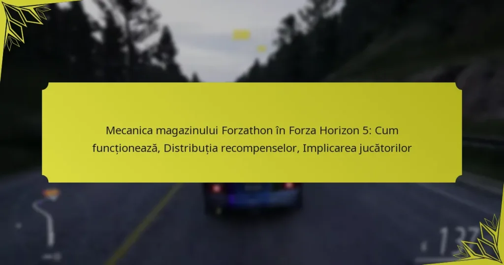 Mecanica magazinului Forzathon în Forza Horizon 5: Cum funcționează, Distribuția recompenselor, Implicarea jucătorilor