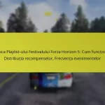 Mecanica Playlist-ului Festivalului Forza Horizon 5: Cum funcționează, Distribuția recompenselor, Frecvența evenimentelor