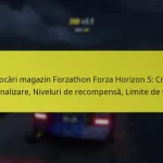 Provocări magazin Forzathon Forza Horizon 5: Criterii de finalizare, Niveluri de recompensă, Limite de timp